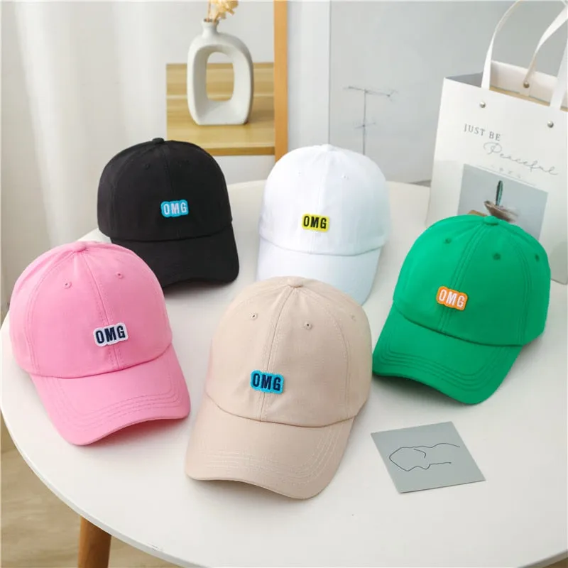 Fashion Women Cap Style Candy Colors Labeling Baseball Cap For Women High Quality Female Streetwear Hat