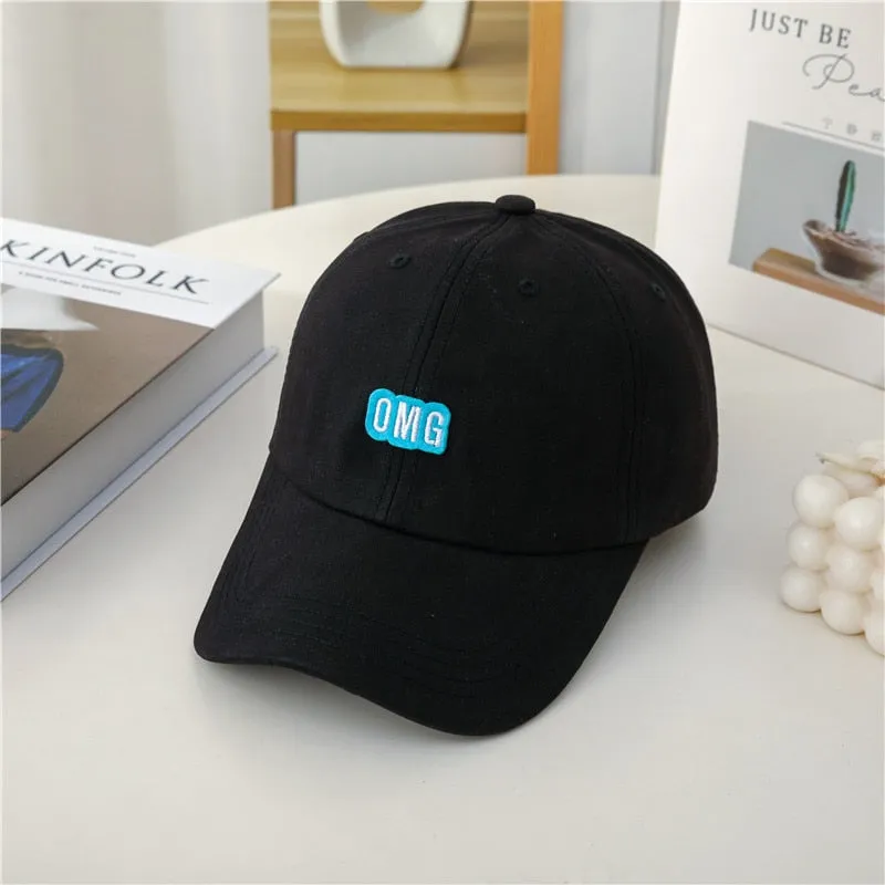 Fashion Women Cap Style Candy Colors Labeling Baseball Cap For Women High Quality Female Streetwear Hat