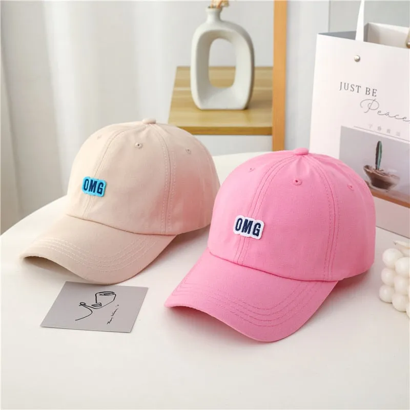 Fashion Women Cap Style Candy Colors Labeling Baseball Cap For Women High Quality Female Streetwear Hat