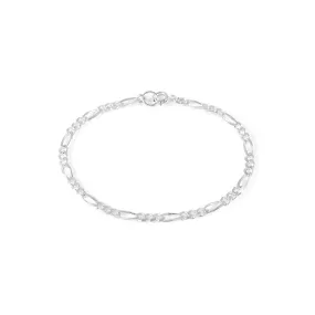 Figaro Bracelet - Sterling Silver