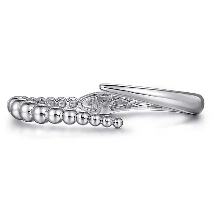 Gabriel & Co Bujukan Bypass Bangle Bracelet in Sterling Silver