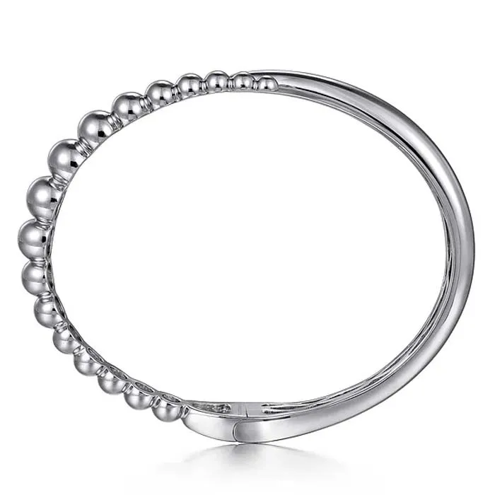 Gabriel & Co Bujukan Bypass Bangle Bracelet in Sterling Silver