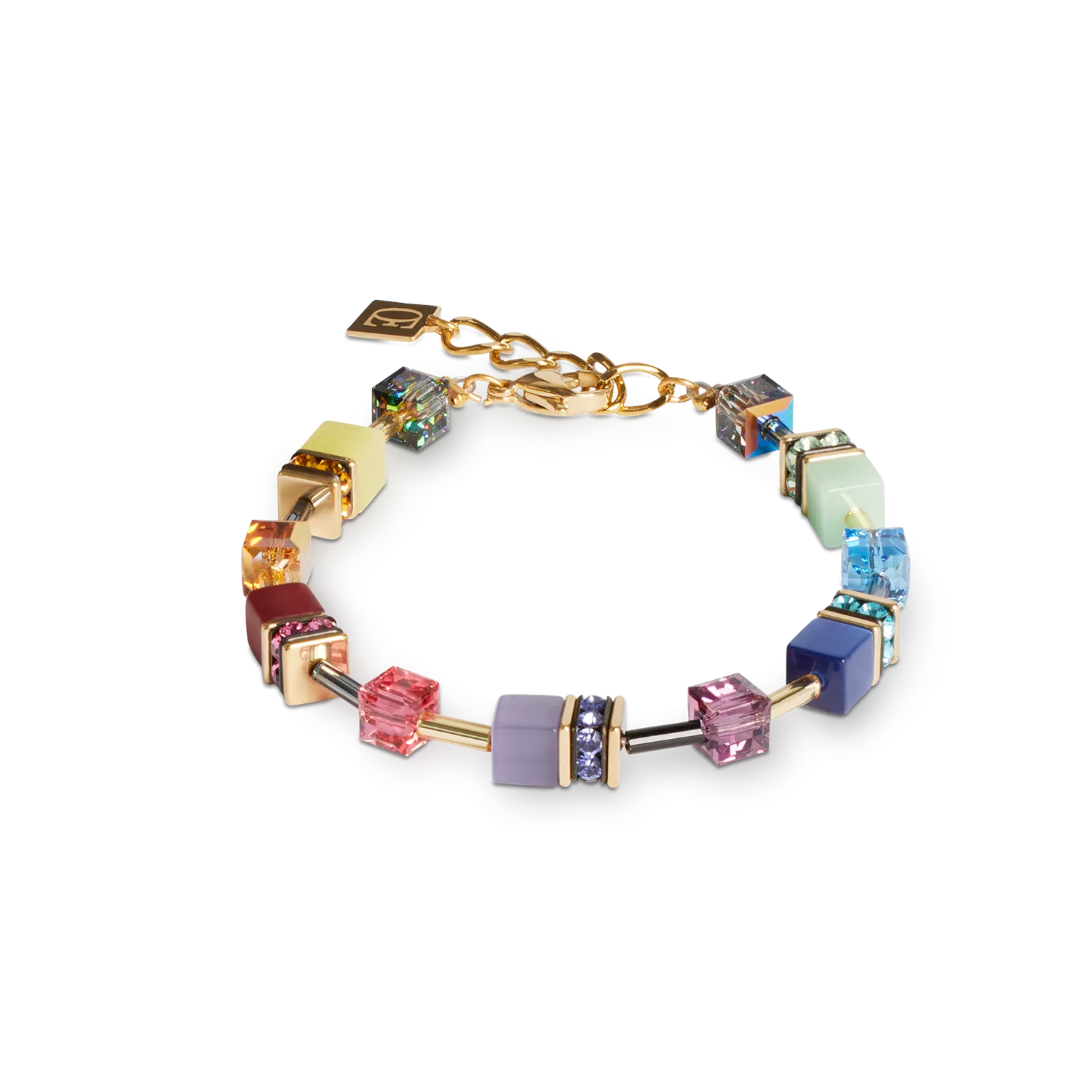 GeoCUBE® Iconic bracelet Festive gold-multicolour