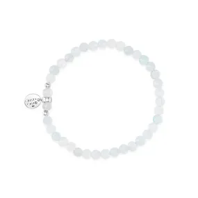 Give Me Courage Aquamarine Signature Stretch Bracelet