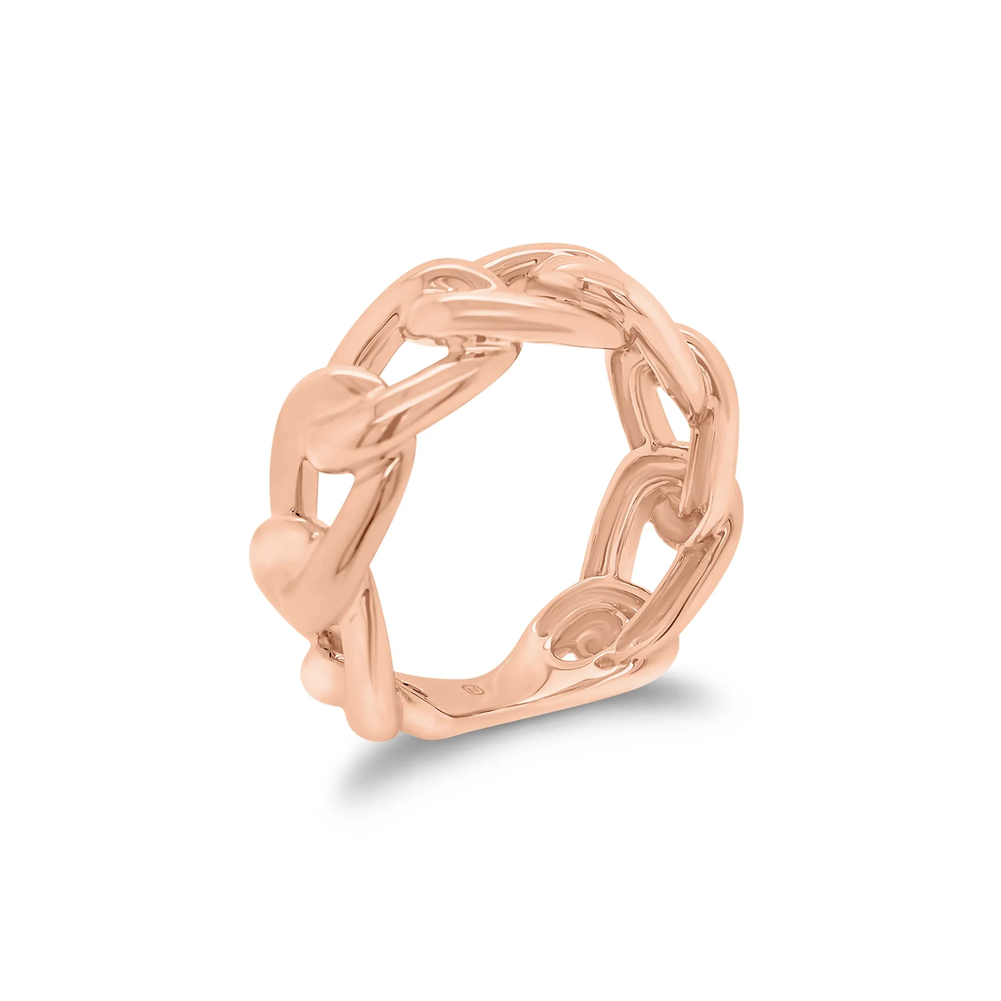 Gold Curb Chain Ring