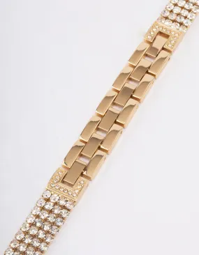 Gold Diamante Watch Band 38/40/41mm