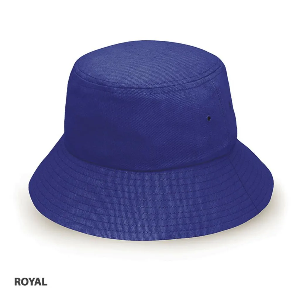 Grace Collection AH715 Heavy Brushed Cotton Bucket Hat w/ Logo  -1000 QTY