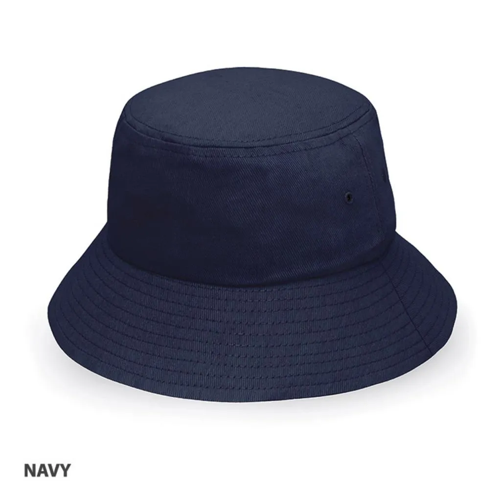 Grace Collection AH715 Heavy Brushed Cotton Bucket Hat w/ Logo  -1000 QTY