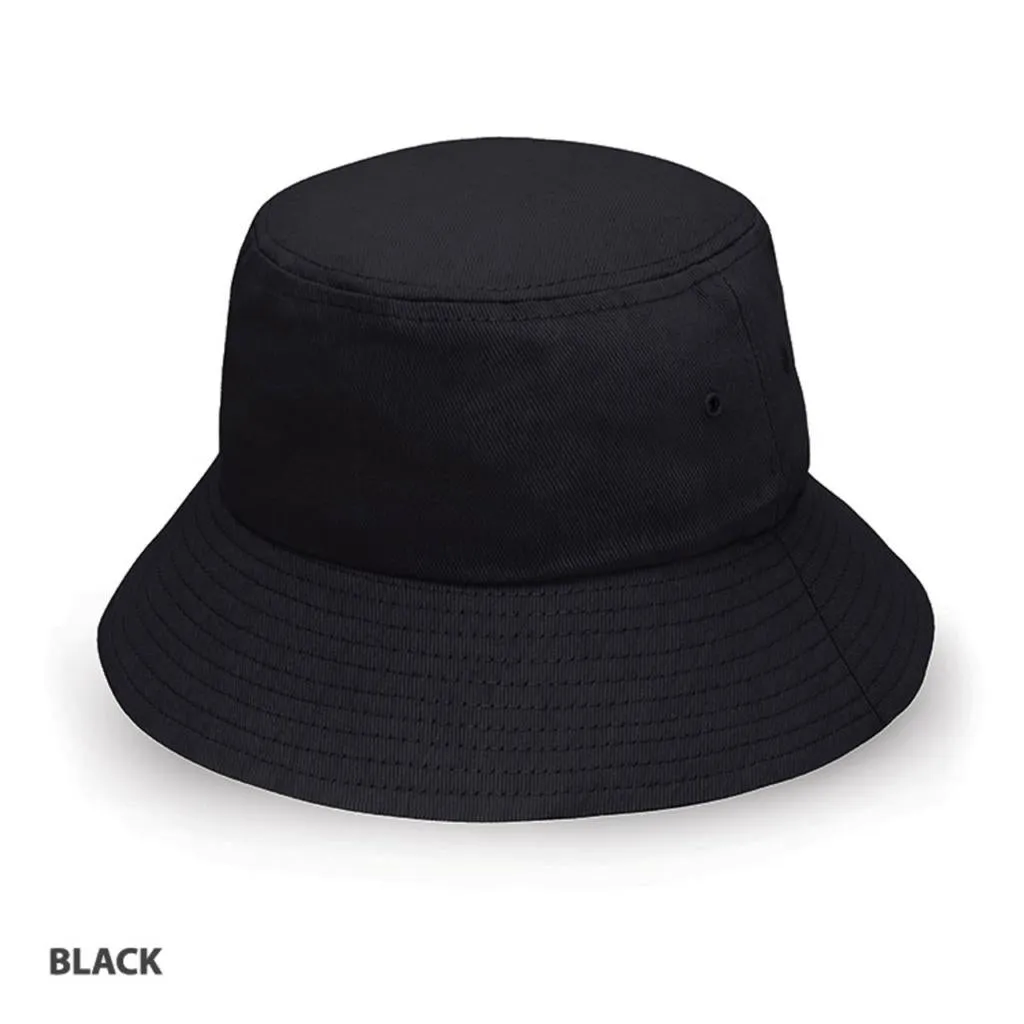 Grace Collection AH715 Heavy Brushed Cotton Bucket Hat w/ Logo  -1000 QTY