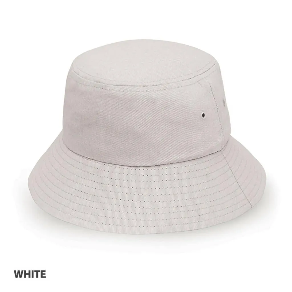 Grace Collection AH715 Heavy Brushed Cotton Bucket Hat w/ Logo  -1000 QTY