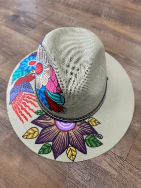 Hand painted Mexican hat Paloma