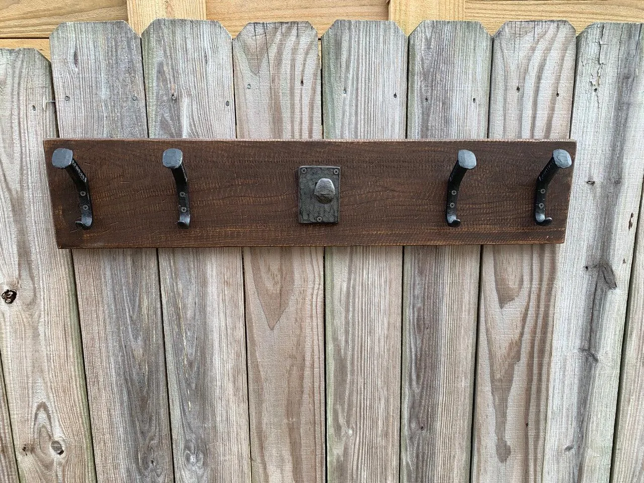 Handcrafted Rustic Farmhouse Wooden Cap & Cowboy Hat Rack