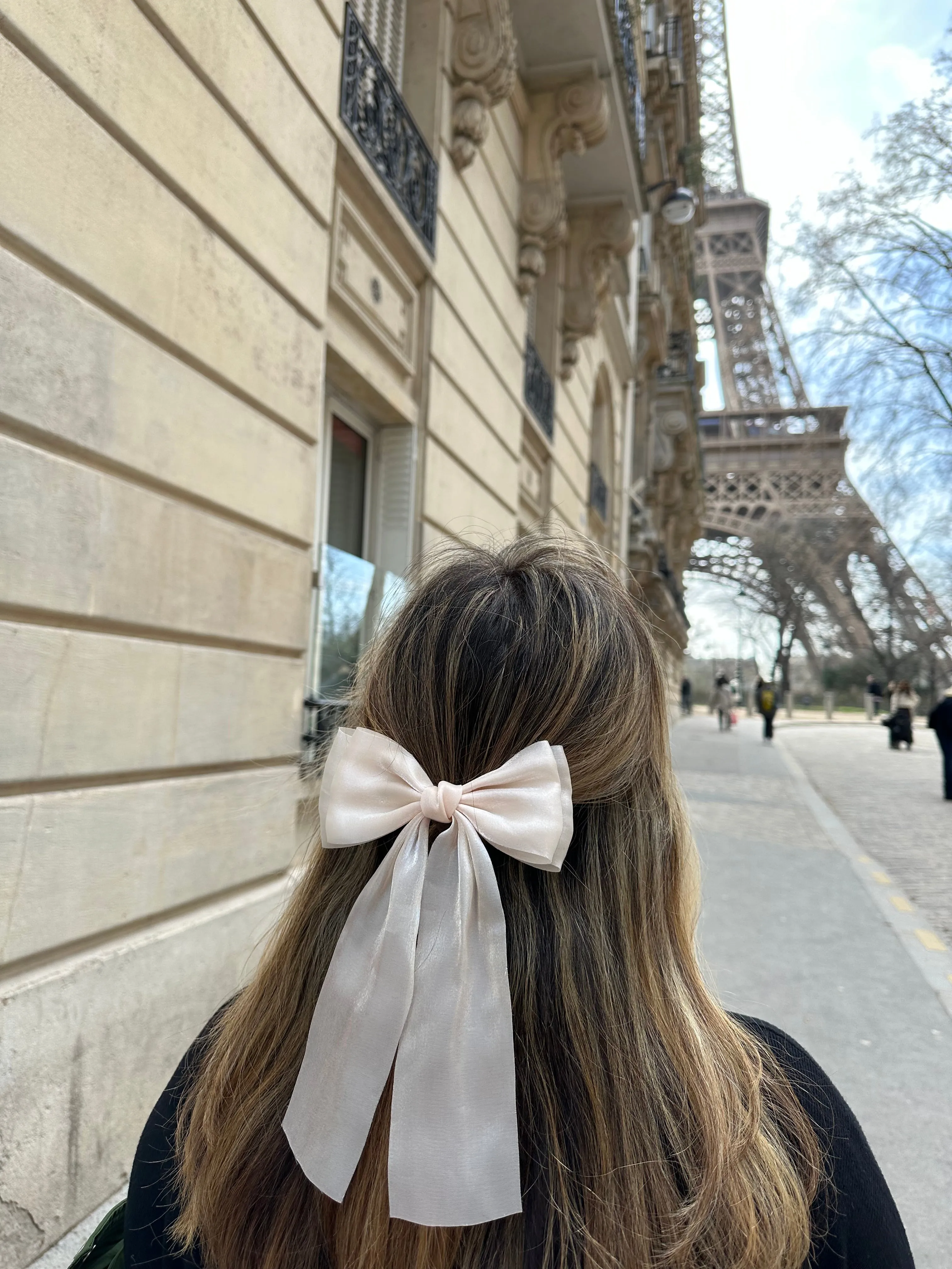 Handmade Organza Hair Bow Barrette