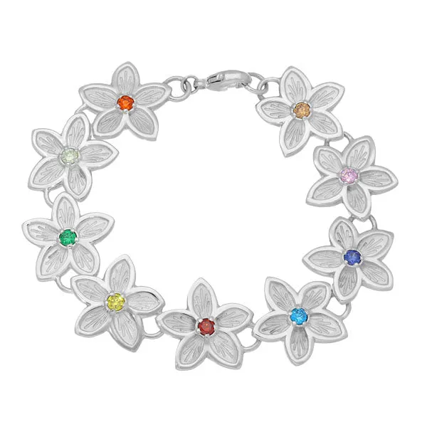 Happy Valley Silver Bracelet CBL113 Multi CZ