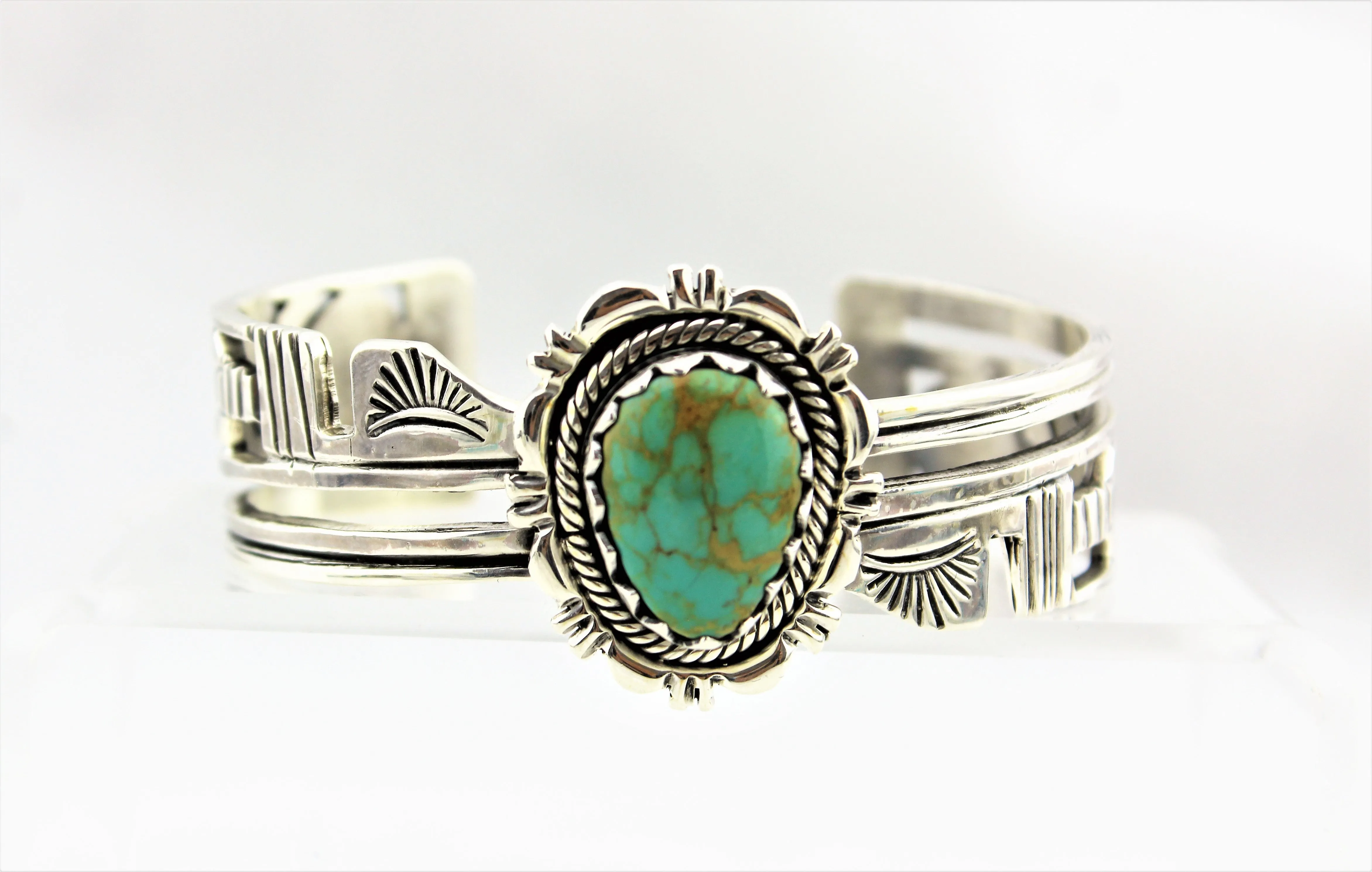 Henry Attakai Sterling Silver Royston Turquoise Bracelet