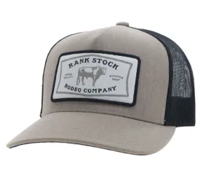 Hooey "Rank Stock" Tan & Black Trucker Snapback Hat 2461T-TNBK