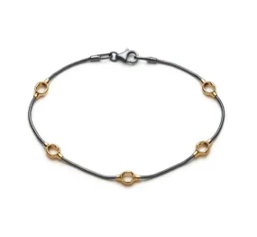 Kabis | Sterling Silver and Gold Bracelet by Michaud Michaud