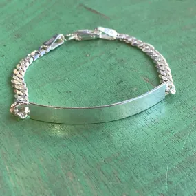 Kid's Sterling Silver Engravable Bracelet