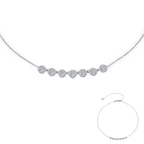 Lafonn 7 Symbols Of Joy Diamond Necklace N0114CLP18