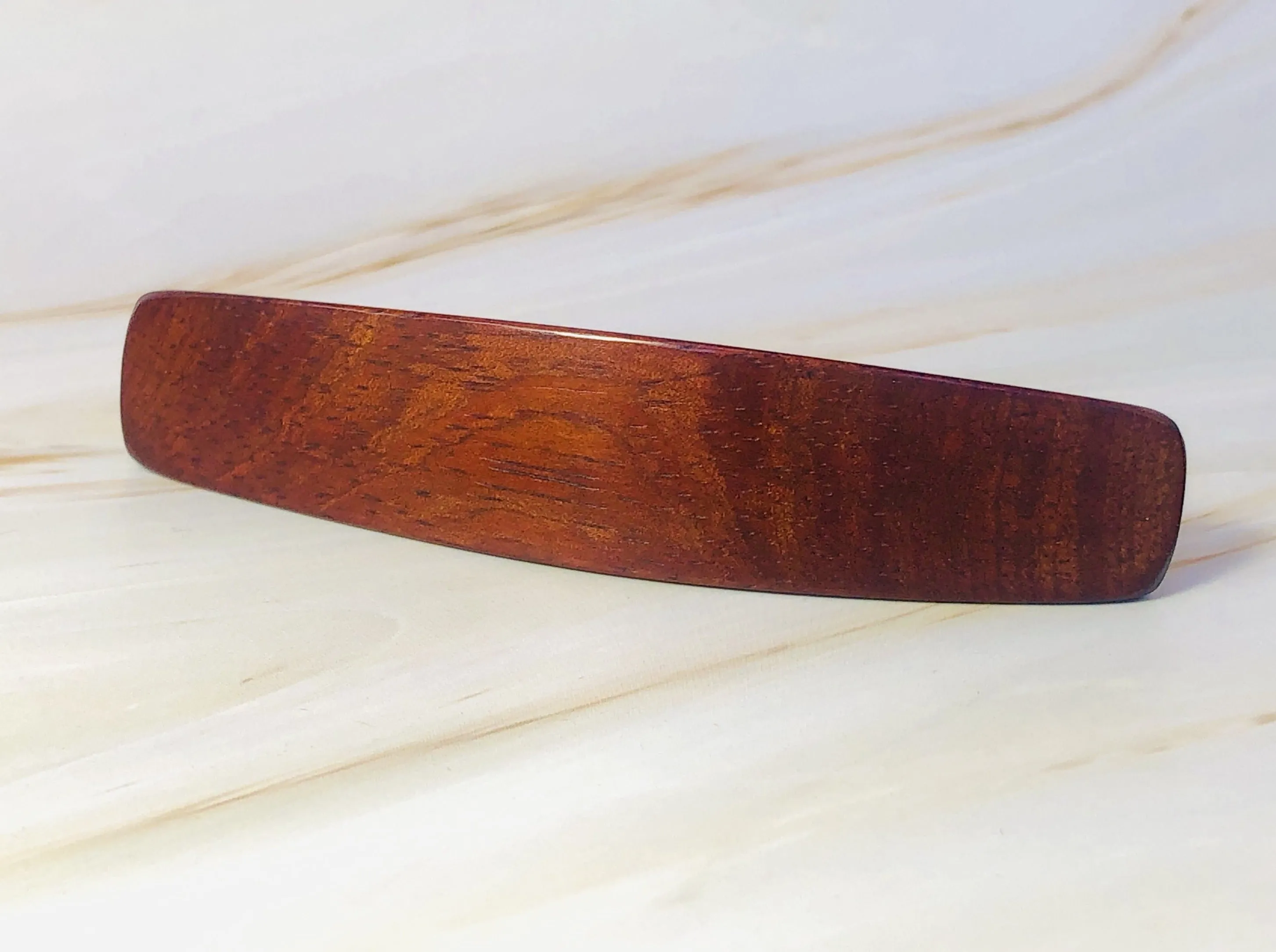 Large Hair Clip for Thick Hair Borneo Rosewood red wood barrette for women