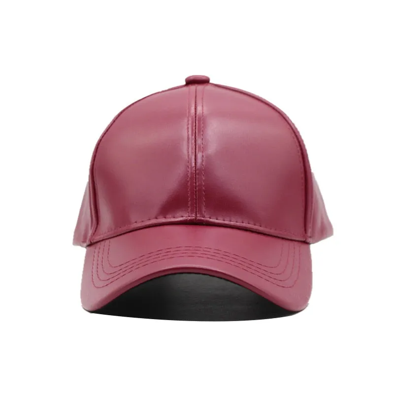 Leather PU Baseball Cap Men Snapback Caps Women Brand Bone Winter Hats For Men Gorras Fall Casquette Baseball Caps