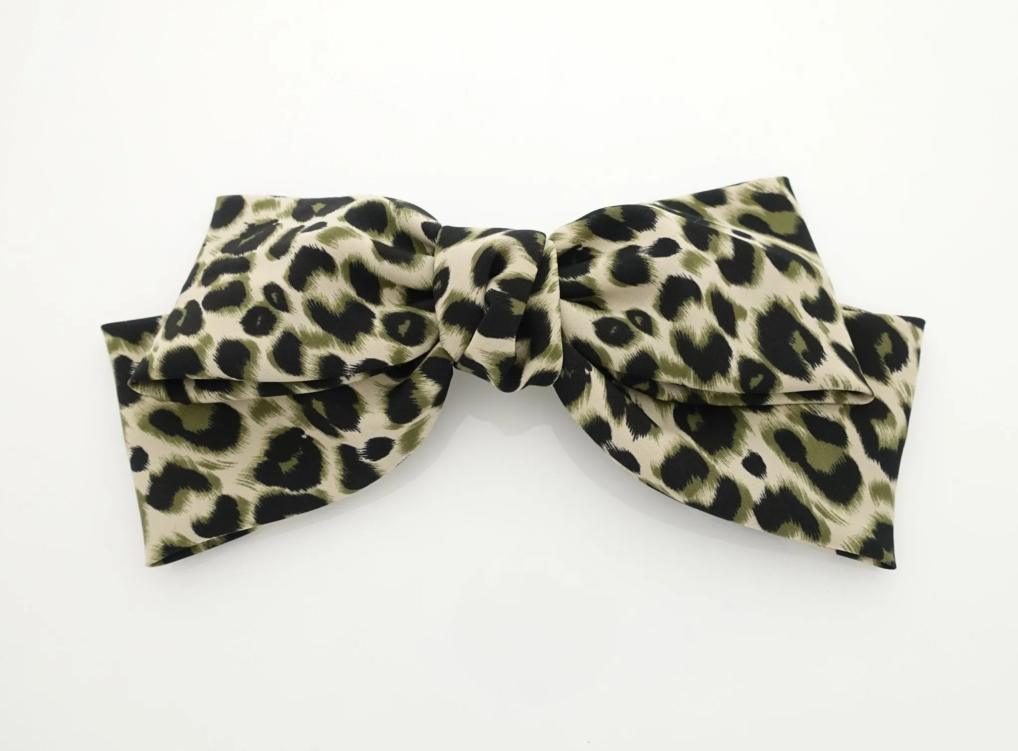 Leopard print big bow barrette sexy floppy hair bow barrette