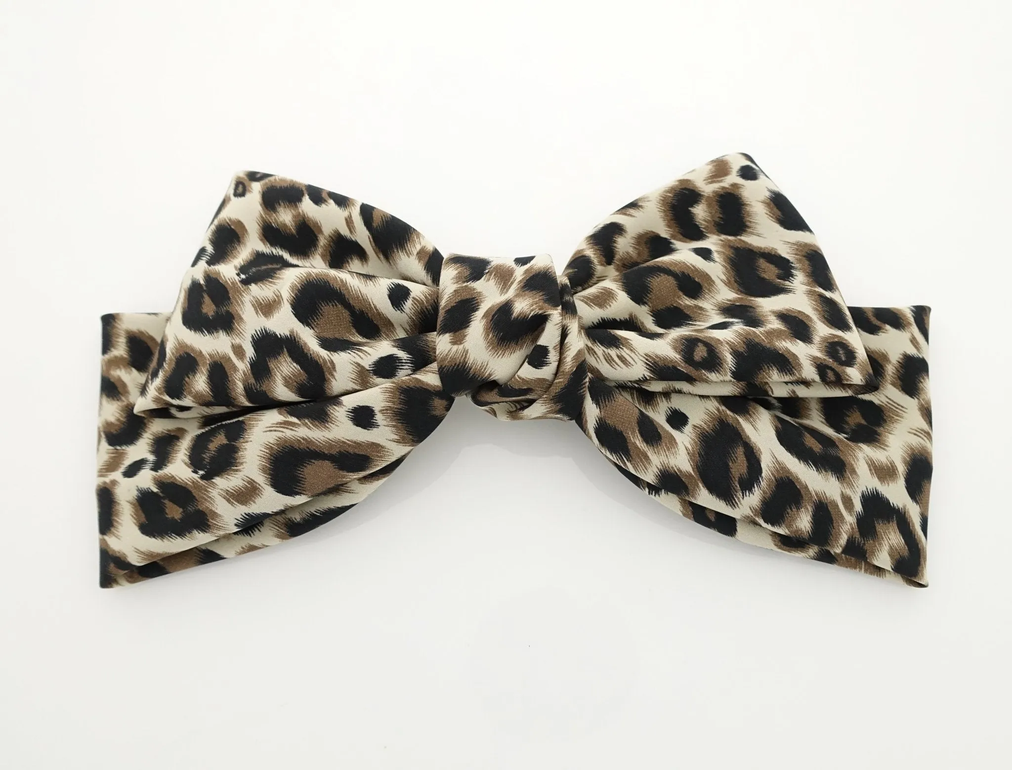 Leopard print big bow barrette sexy floppy hair bow barrette