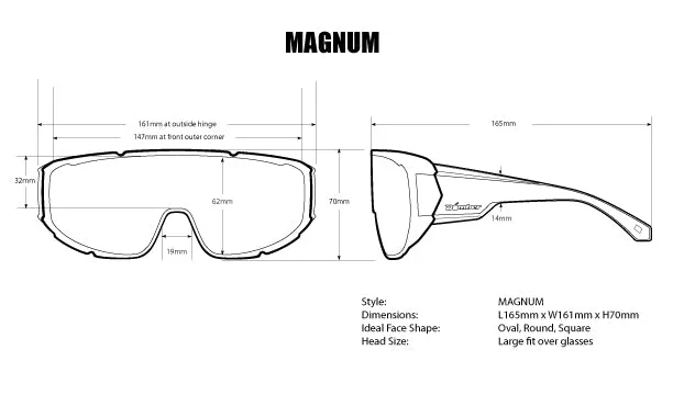 MAGNUM Safety - Red Mirror