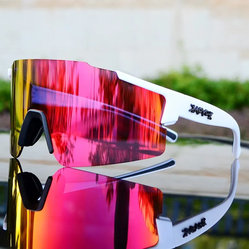 Men Women 3 Lens Outdoor UV400 Sport Cycling Glasses