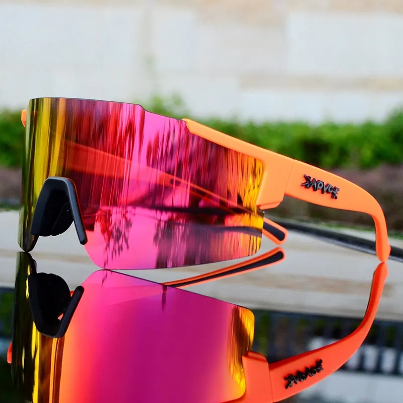 Men Women 3 Lens Outdoor UV400 Sport Cycling Glasses