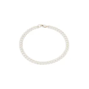 Men's Curb Chain Bracelet - Sterling Silver