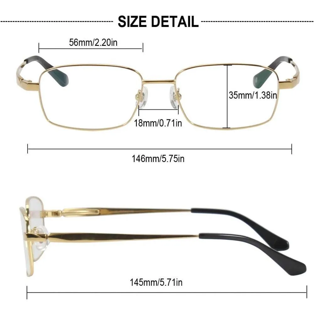 Men's Titanium Wide Eyeglasses A9979