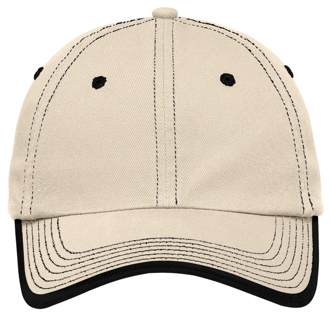 Men's Vintage Washed Contrast Stitch Cap