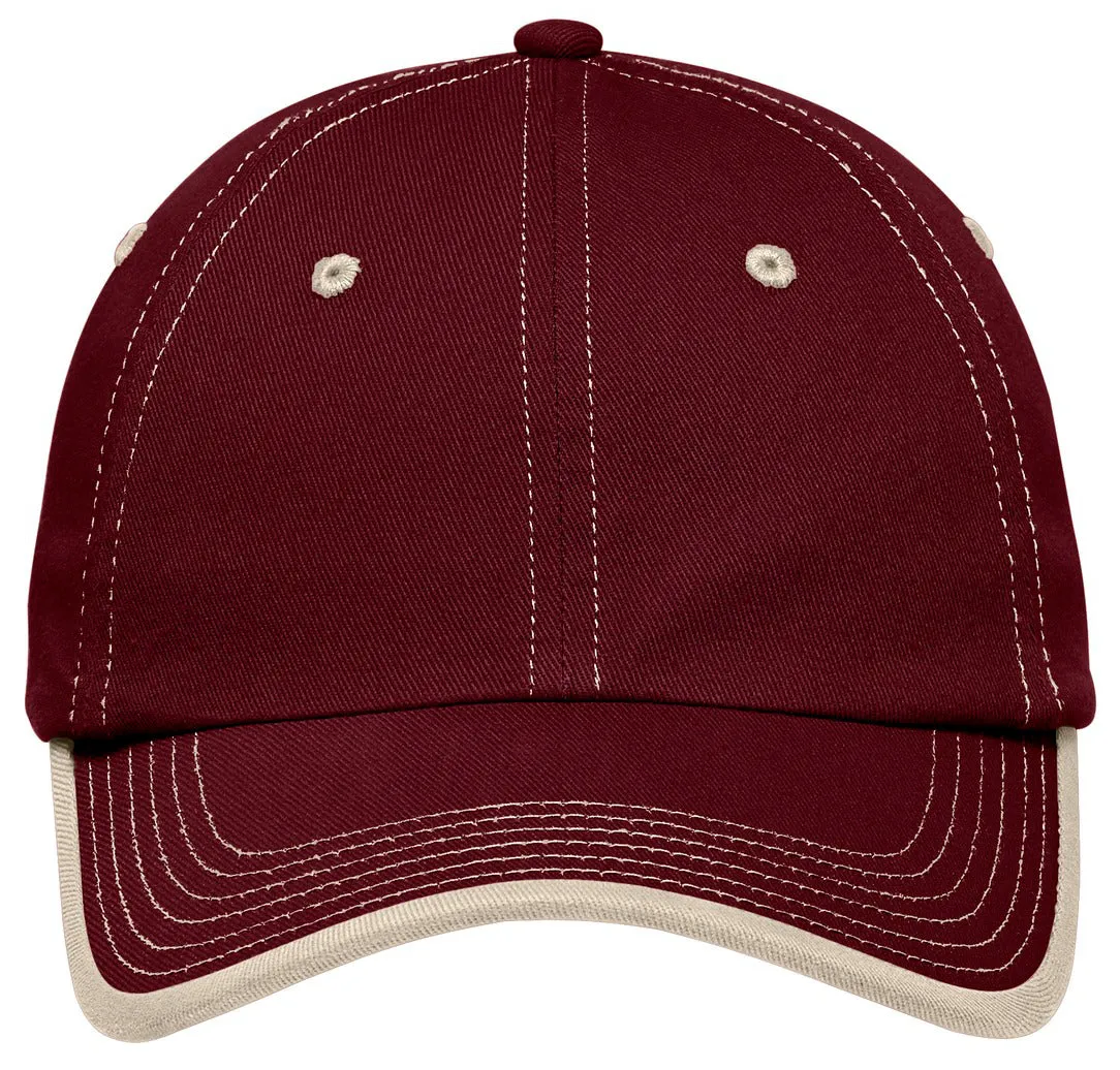 Men's Vintage Washed Contrast Stitch Cap