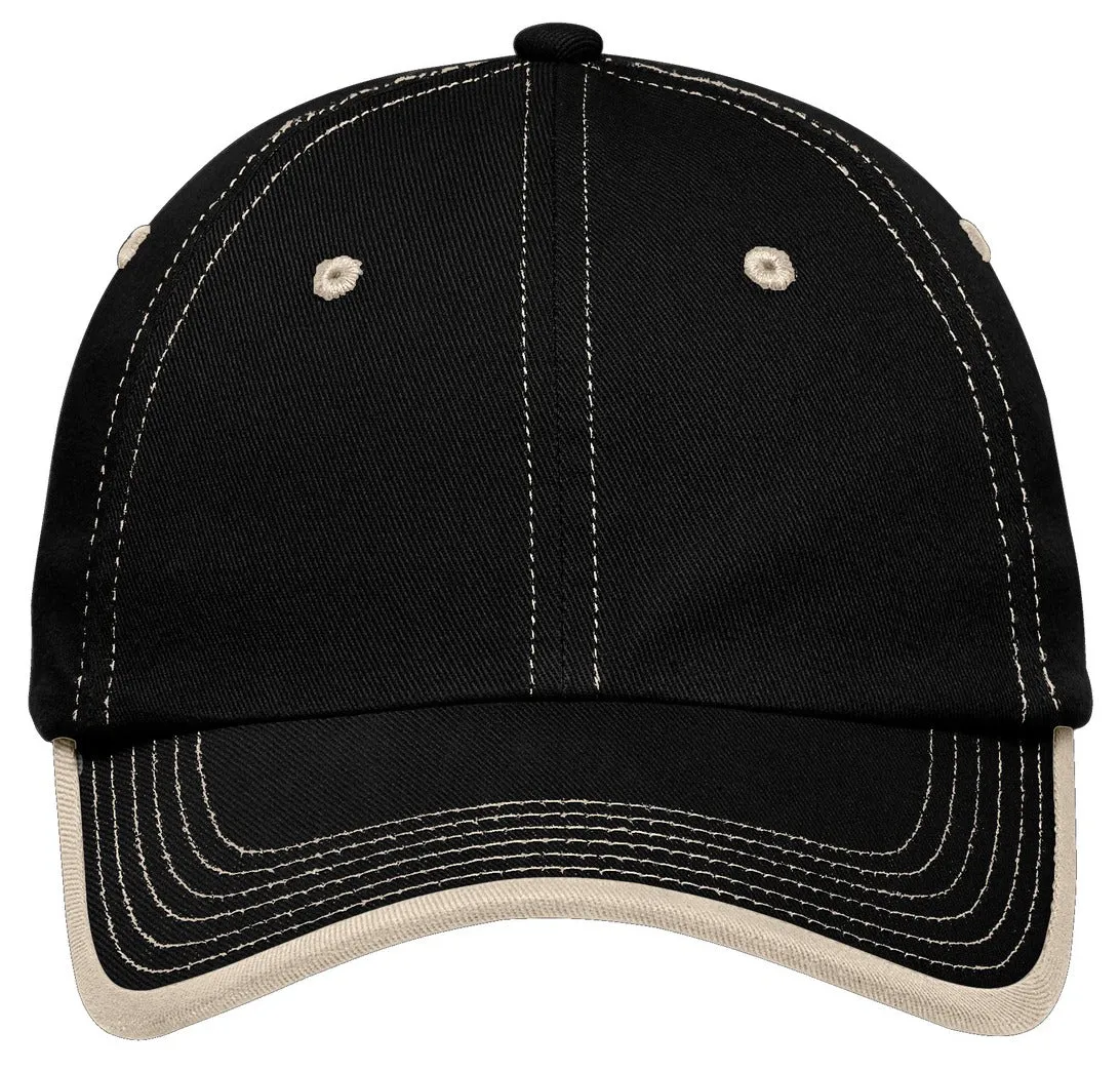 Men's Vintage Washed Contrast Stitch Cap