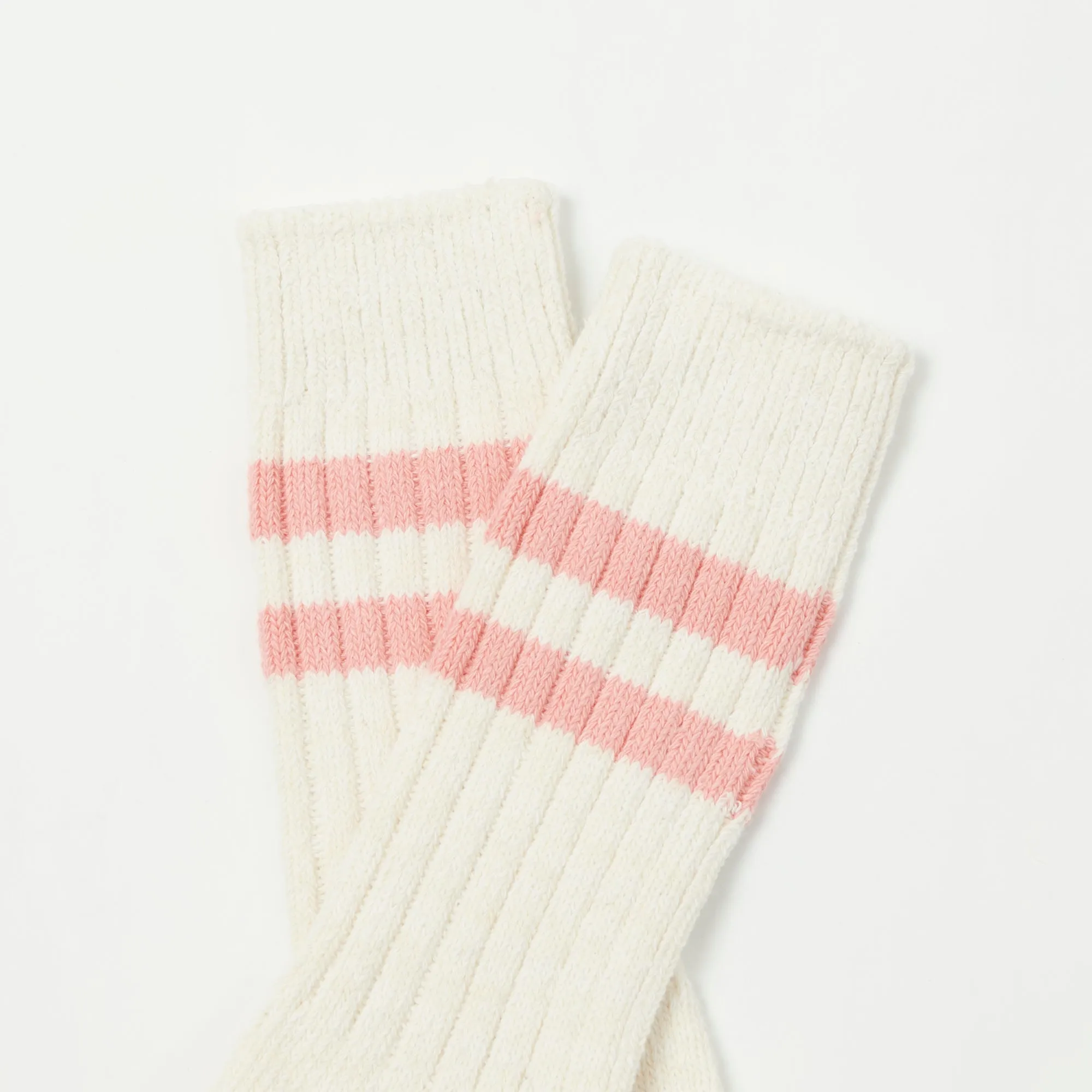 Merz b. Schwanen GS05 Stripe Socks - Nature/Peach