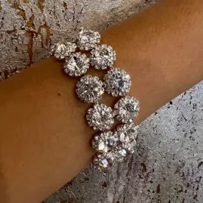 Mirrorball Silver Rhinestone Bracelet