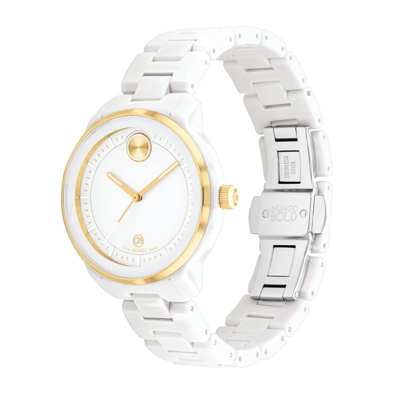 Movado BOLD Ceramic Watch (39mm)