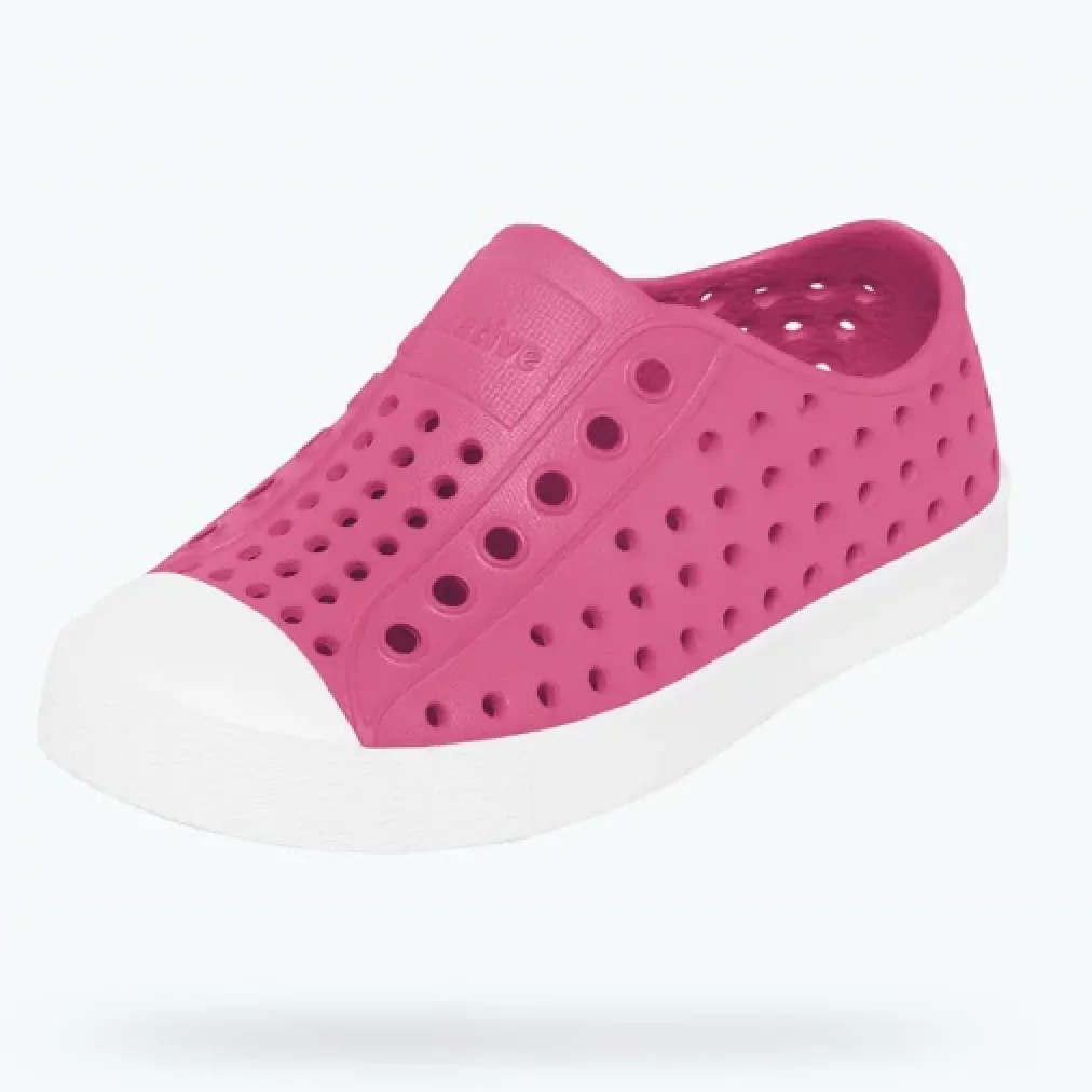 NATIVE Jefferson Child Shoes Hollywood Pink/Shell White