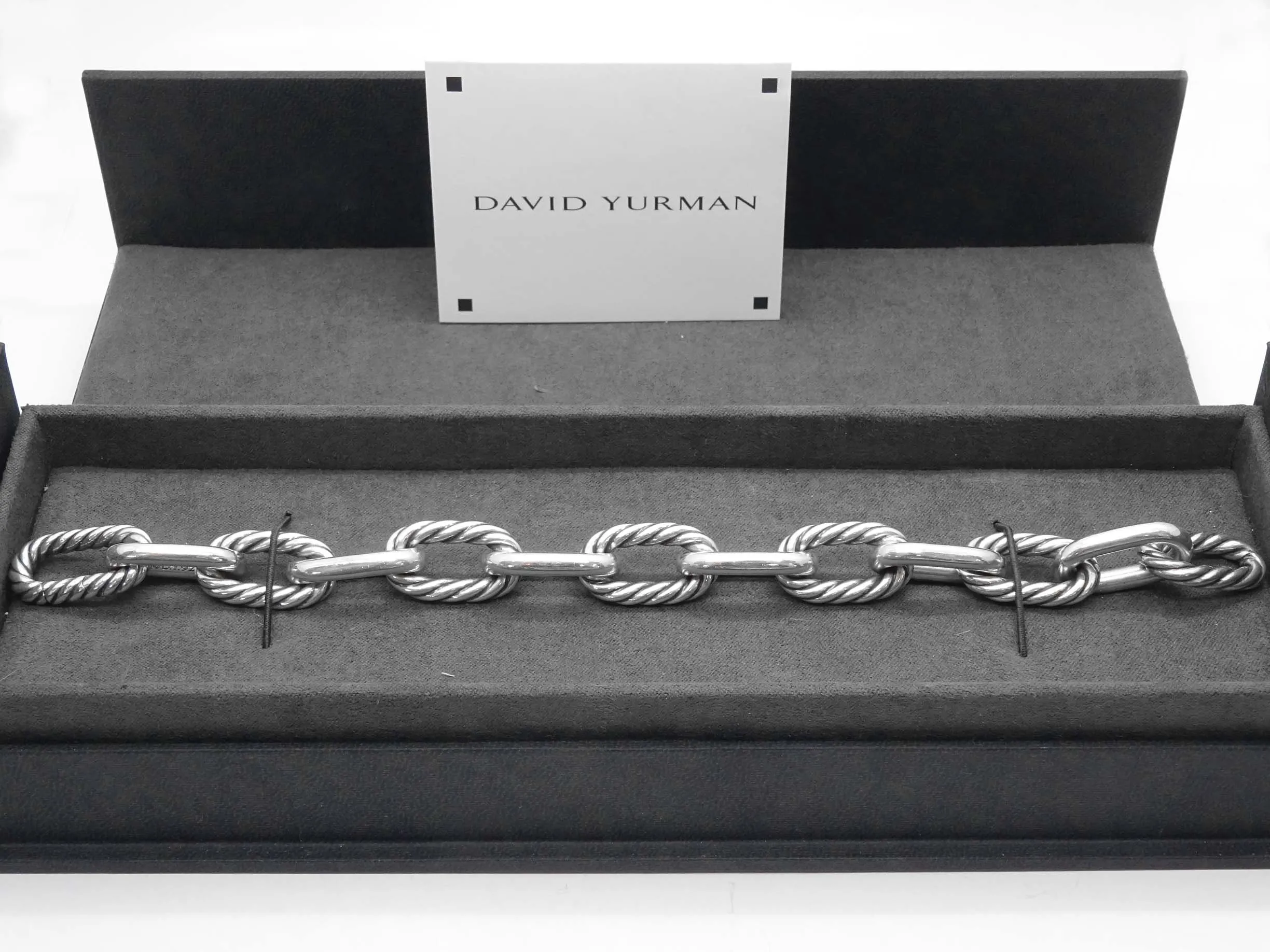 New Old Stock David Yurman Designer Madison Bracelet 8.75" Sterling Silver