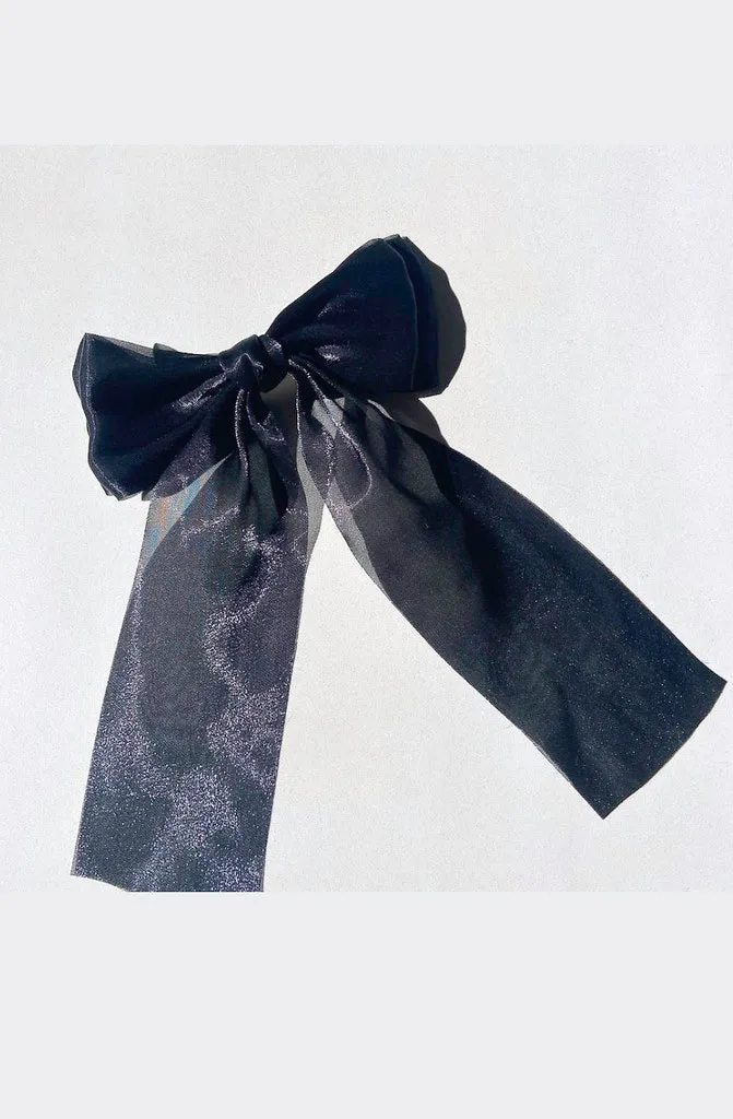 ORGANZA HAIR BOW BARETTE