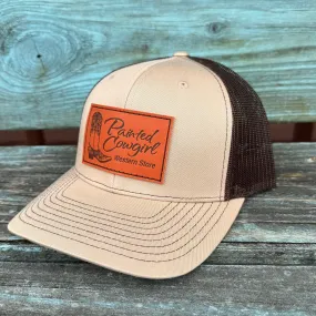 Painted Cowgirl Beige / Brown Unisex Ball Cap