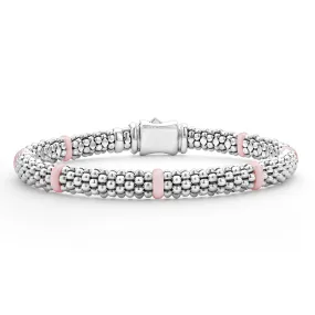 Pink Caviar Ceramic Station Caviar Bracelet | 6mm