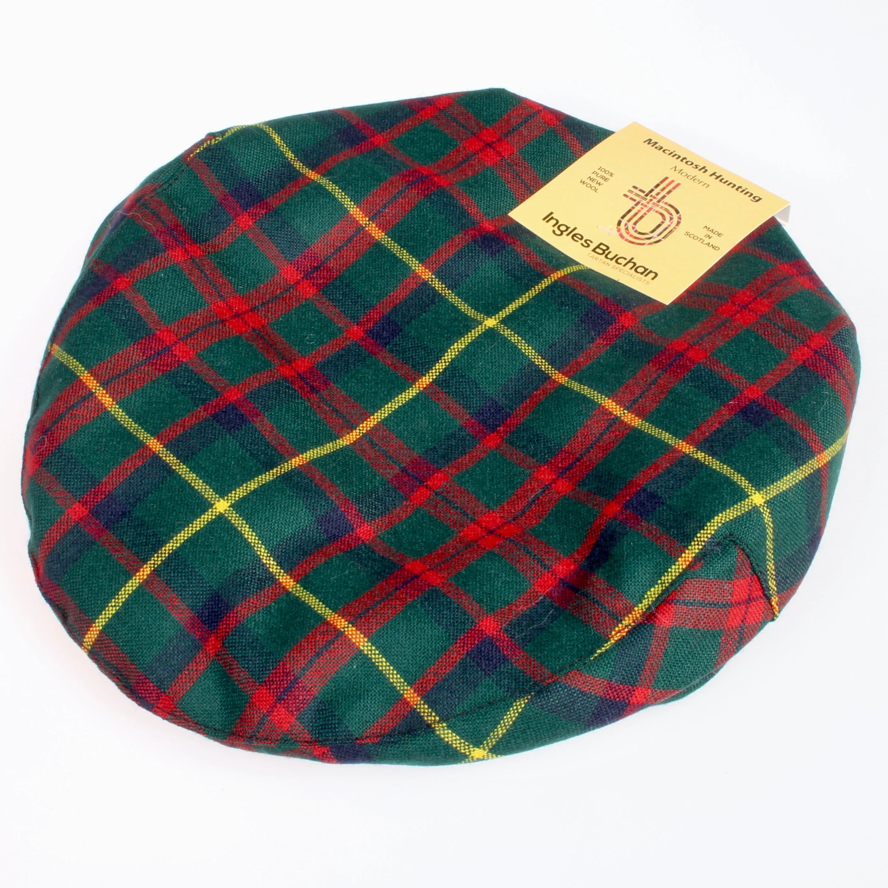 Pure Wool Golf Cap in MacIntosh Hunting Modern Tartan