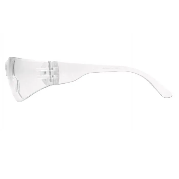 Pyramex Intruder S4110ST Safety Glasses, Clear Hard Coated Anti Fog Lens, Clear Temples, One Size, 1 Each