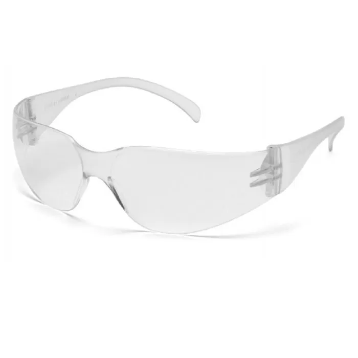 Pyramex Intruder S4110ST Safety Glasses, Clear Hard Coated Anti Fog Lens, Clear Temples, One Size, 1 Each