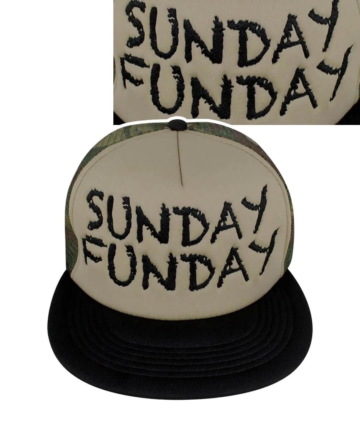 "Sunday Funday" Camo Foam Trucker Hat