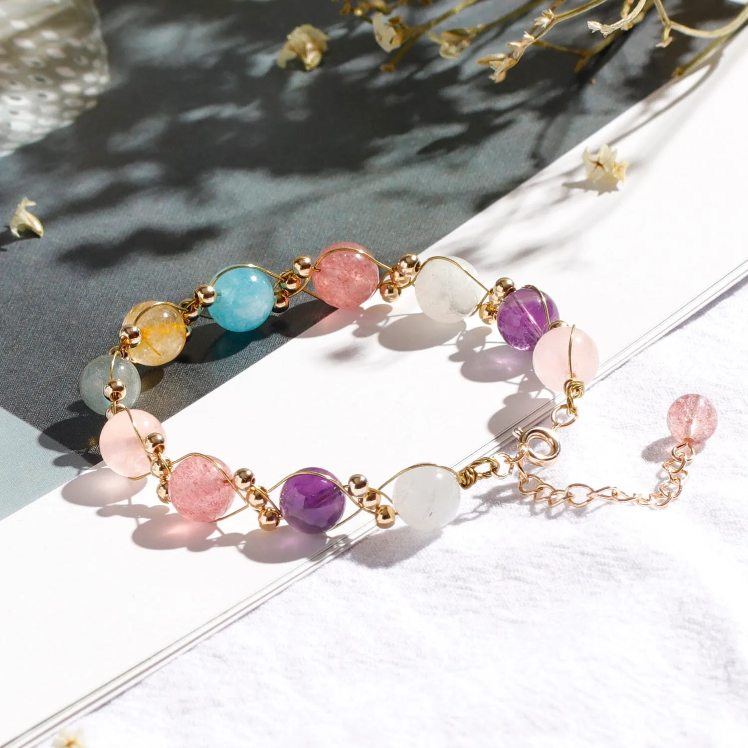 Radiant Crystal Mix Bracelet - Planderful Fortune's Favor Collection