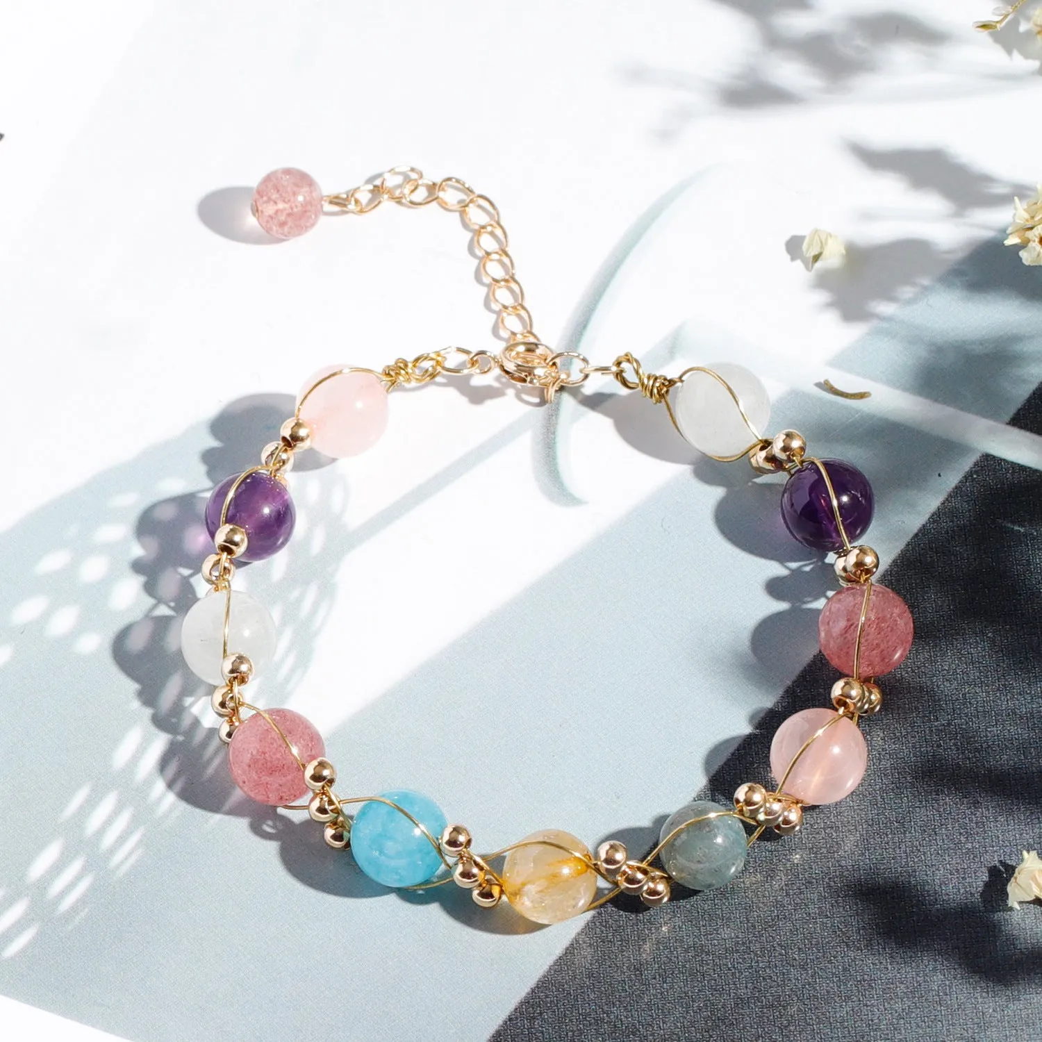 Radiant Crystal Mix Bracelet - Planderful Fortune's Favor Collection