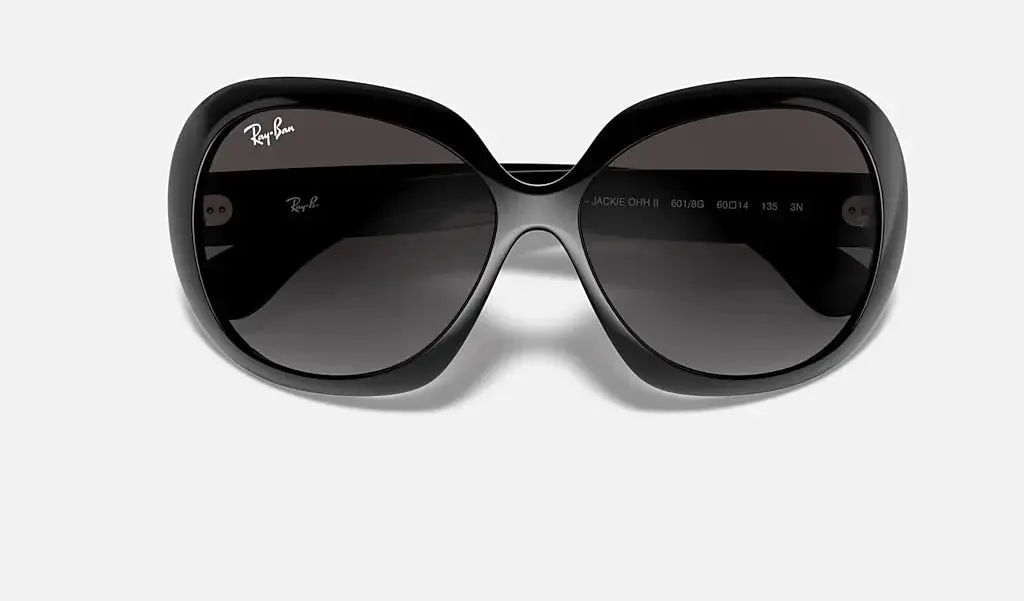 RAY-BAN Sunglasses Jackie Ohh II - Black Frame - Grey Gradient Lens